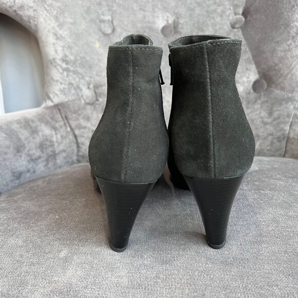 La Canadienne Women’s Oliver Waterproof Suede Booties – Size 9M Black - Picture 7 of 11